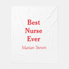 Best nurse ever medical professional paramedical d fleece deken