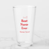 Best nurse ever medical professional paramedical d glas (Achterkant)