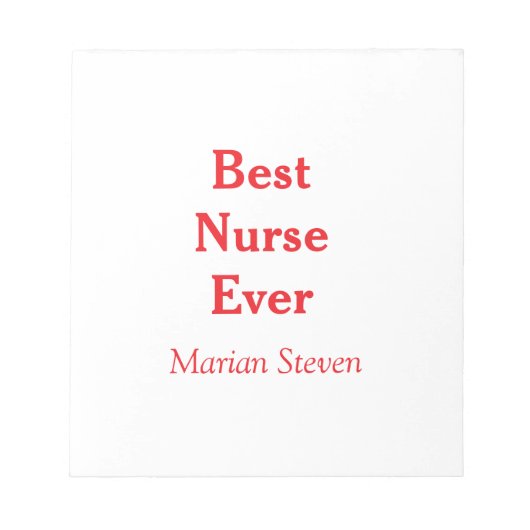 Best nurse ever medical professional paramedical d notitieblok (Voorkant)