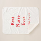 Best nurse ever medical professional paramedical d sherpa deken (Voorkant (horizontaal))
