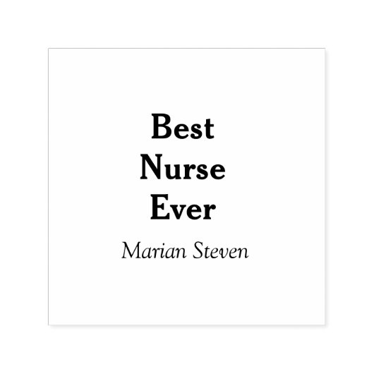 Best nurse ever medical professional paramedical d zelfinktende stempel (Design)