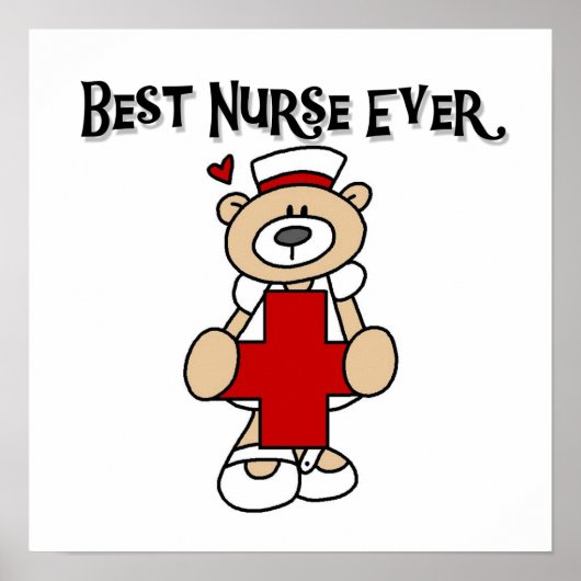 Best Nurse Ever Tshirts and Gifts Poster (Voorkant)
