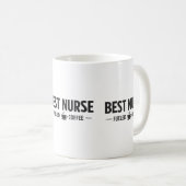Best Nurse Fueled by Coffee Mug Koffiemok (Voorkant rechts)