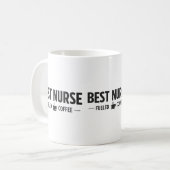 Best Nurse Fueled by Coffee Mug Koffiemok (Voorkant links)