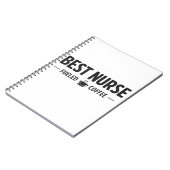 Best Nurse Fueled by Coffee Notebook Notitieboek (Linkerzijde)