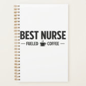 Best Nurse Fueled by Coffee Planner (Voorkant)