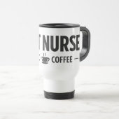 Best Nurse Fueled by Coffee Travel Mug Reisbeker (Voorkant rechts)