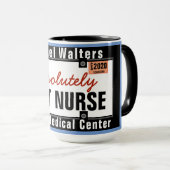 Best Nurse Mok Funny License Bord (Voorkant rechts)