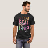 Best Nurse Saying Let The Beat Drop Adenosine Hear T-shirt (Voorkant volledig)