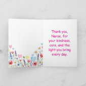 Best Nurse Wenskaart Kaart (Binnen)