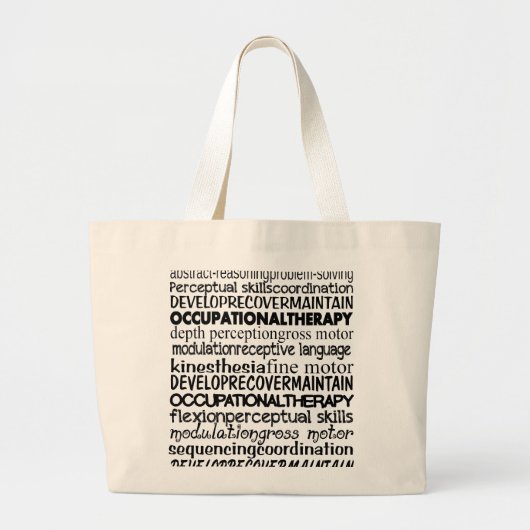 Best Occupational Therapy Gifts Grote Tote Bag (Voorkant)