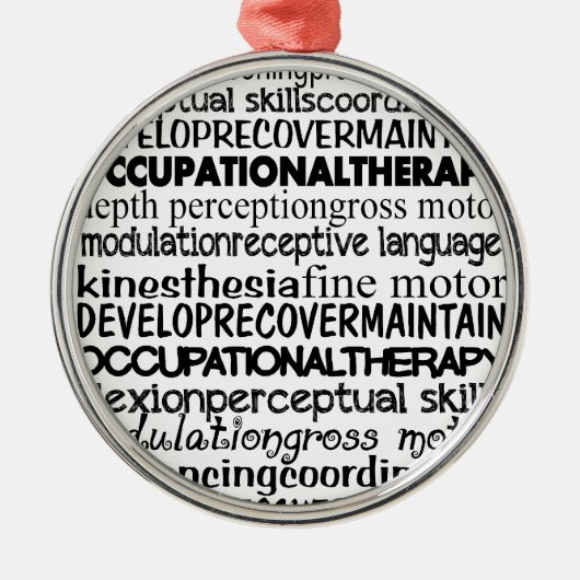 Best Occupational Therapy Gifts Metalen Ornament (Voorkant)
