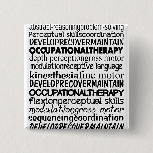 Best Occupational Therapy Gifts Vierkante Button 5,1 Cm (Voorkant)