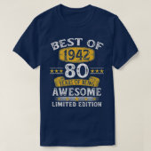 Best of 1942 80 Years Old Gifts 80th Birthday Gift T-shirt (Design voorkant)