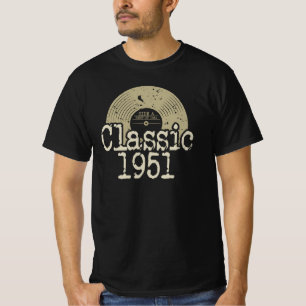 Best of 1951 Classic Vinyl, geboren in 1951 T-shirt