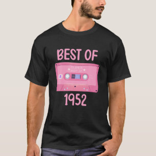 Best of 1952 Retro Music Cassette 70th Bir T-shirt