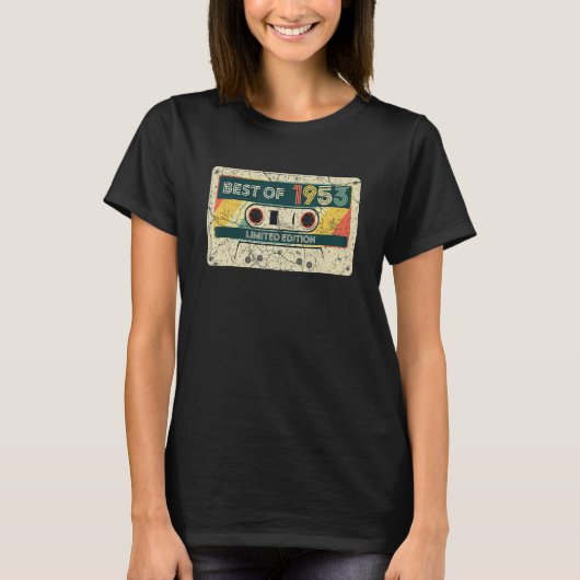 Best of 1953 Funny 69 Year Old Birthday T-shirt (Voorkant)