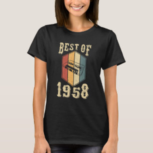 Best of 1958 64 year Old Cassettebandje 64th Birth T-shirt
