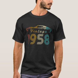 Best of 1958 Classic Car 65th Birthday T-shirt