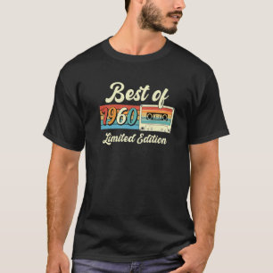 Best of 1960 Cassettebandje 62nd Birthday Decorati T-shirt