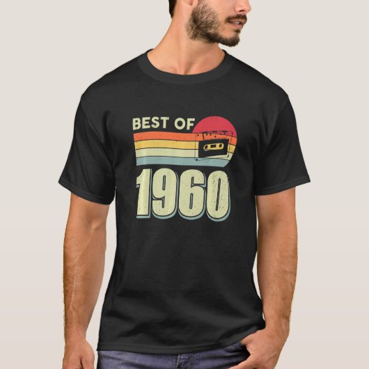 Best of 1960  Retro Cassettebandje 62nd Birt T-shirt (Voorkant)