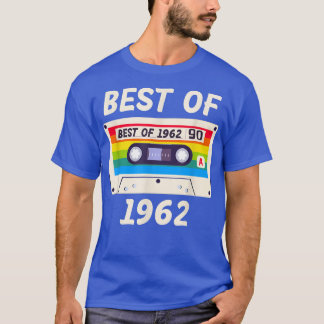 Best Of 1962 Retro Vintage Music Cassette 60th Bir T-shirt