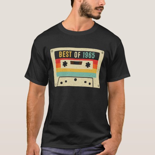 Best of 1965 Cassettebandje Retro 58th Birt T-shirt (Voorkant)