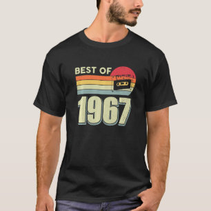 Best Of 1967 Vintage Retro Cassette Tape 55th Birt T-shirt