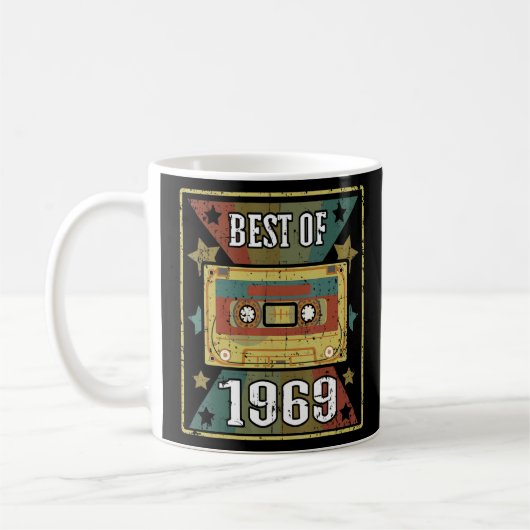 Best of 1969 Retro Cassettebandje Classic M Koffiemok (Links)