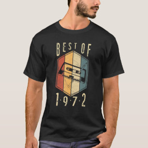 Best of 1972 50 year Old Cassettebandje 50th Birth T-shirt