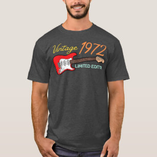 Best of 1972 Birthday Guitar lovers 50th Birthday T-shirt