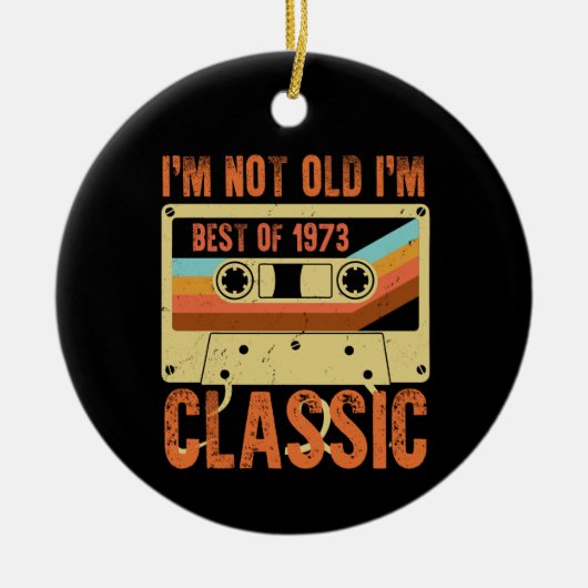 Best of 1973 50 Year Old Gifts Mannen BDay 50th Bi Keramisch Ornament (Voorkant)