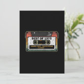 Best of 1975  Cassette Funny Birthday Gift Kaart (Staand voorkant)