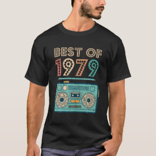 Best of 1979 43th Birthday Cassette Retro T-shirt
