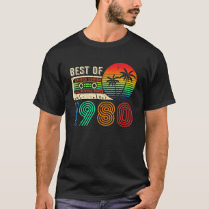 Best of 1980 42nd Birthday Cassette Limite T-shirt