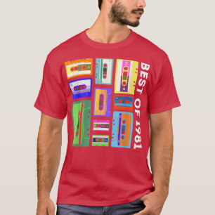 Best of 1981 Cassettebandje Shirt 80s Retro Mix