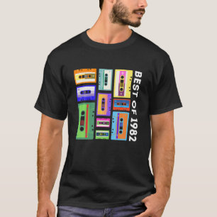Best of 1982 Cassettebandje 80s 90s Retro Mixtape  T-shirt