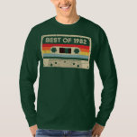 Best Of 1982 Vintage Cassette Tape 40 Years Old T-shirt<br><div class="desc">Best Of 1982 Vintage Cassette Tape 40 Years Old Birthday Gift. Perfect gift for your dad,  mom,  papa,  men,  women,  friend and Famy members on Thanksgiving Day,  Christmas Day,  Mothers Day,  Fathers Day,  4th of July,  1776 Independent day,  Veterans Day,  Halloween Day,  Patrick's Day</div>