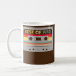 Best of 1983 40th Birthday Cassettebandje  Koffiemok<br><div class="desc">De beste van de 40ste verjaardag van het Cassettebandje van 1983,  Vintage voor mannen. Perfect gift voor je vader,  moeder,  papa,  mannen,  vrouwen,  vriend en familieleden op de dag van de Thanksgiving,  kerstdag,  Moederdag,  vaderdag,  4 juli,  1776 Onafhankelijke dag,  Veteranendag,  Halloween Dag,  Patrick's Day</div>