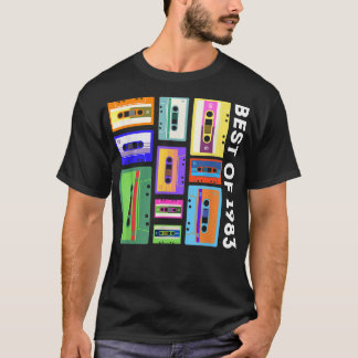 Best of 1983 Cassettebandje Shirt 80s Retro Mix