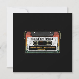 Best of 1984 Cassette Funny Birthday Gift Kaart