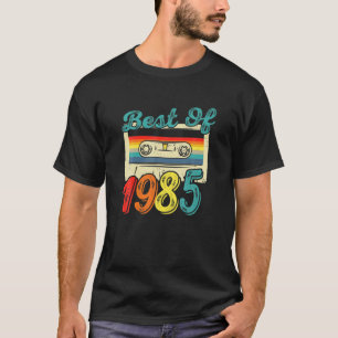 Best of 1985 37th Birthday Gifts cassette T-shirt