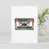 Best of 1989 Cassette Funny Birthday Gift Kaart (Staand voorkant)
