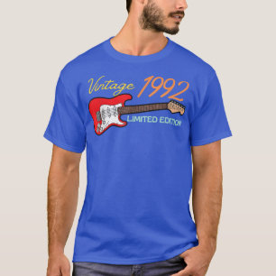 Best of 1992 Birthday Guitar lovers 30th Birthday T-shirt