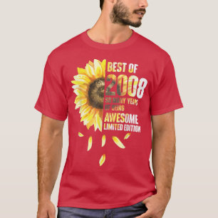 Best of 2008 Sunflower Year of Birthday T-shirt
