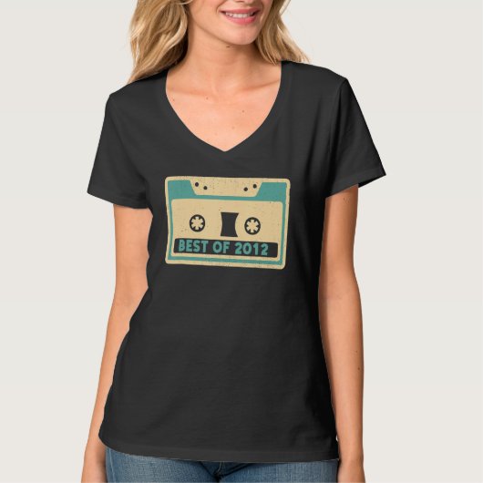 Best of 2012 Cassettebandje Player Retro 1 T-shirt (Voorkant)