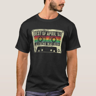 Best of April 1960 60th Birthday Gift 60 Years old T-shirt