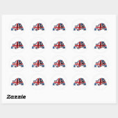 Best of British Union Jack Bulldog Ronde Sticker (Vel)