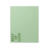 Best of Luck Clovers Greeting Notitieblok (Linkerzijde)