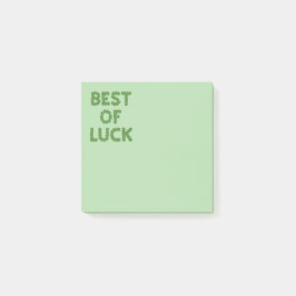 Best of Luck Clovers Greeting Post-it® Notes